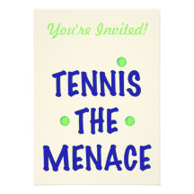 Tennis hot anpassade inbjudningskort