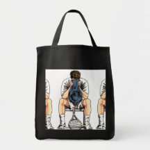 Tennis Player Theme Design Tote Bag