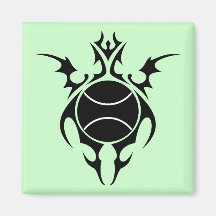 tennis. tribal. kylskåpmagneter