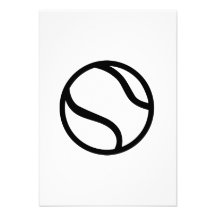 Tennisboll Personliga Inbjudan