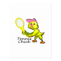 Tennischick Vykort