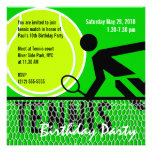 Tennisfödelsedagsfest inbjudan