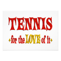 Tenniskärlek Personliga Inbjudan