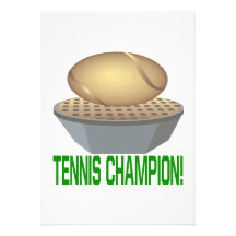 Tennismästare Anpassade Inbjudningskort