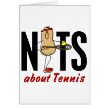 Tennisnöt 2 hälsnings kort