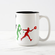 Tennisspelareutslagsplatser och tennis för ungar i kaffe mugg