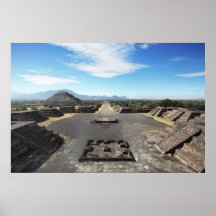 Teotihuacan fördärvar affischer