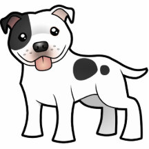 Terrier för tecknadStaffordshire tjur Photo Cut Outs