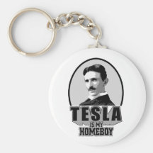 Tesla är min Homeboy Nyckelringar