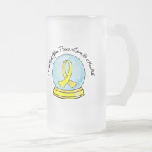 Testicular cancer Snowglobe för god jul Kaffe Muggar