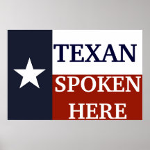 Texan som här talas print