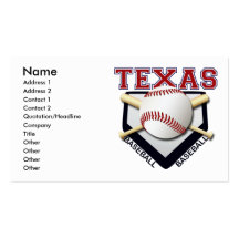 TEXAS BASEBALLVISITKORTAR