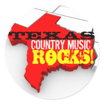 Texas countrymusik vaggar klistermärkear klistermärken