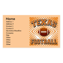 TEXAS FOTBOLLVISITKORTAR