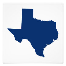 Texas i blått konstfoto