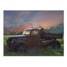 Texas pickup lastbil vykort