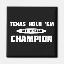 Texas rymmer dem mästare magnet för kylskåp