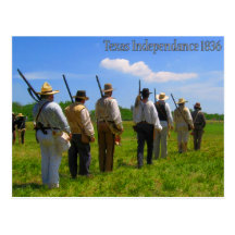 Texas självständighet 1836 vykort