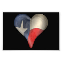 Texas statlig flagga i en hjärta fotografi