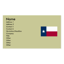 Texas statlig flagga visit kort