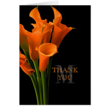 Text för PixDezines orange calla DIY+bakgrund Hälsnings Kort