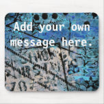 Texturerad Grunge Mousepad - tillfoga ett meddelan Mus Mattor