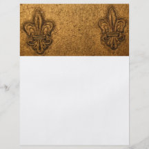 Texturerad klassikerFleur-de-Lis design Full Färg Flygblad