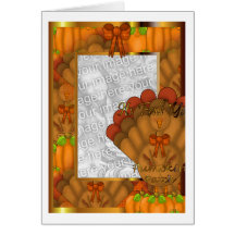 Thanksgivingfotomall Hälsnings Kort