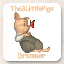 The3LittlePigs-drömmarekustfartyg Dryck Underlägg