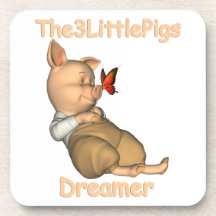 The3LittlePigs-drömmarekustfartyg Dryck Underlägg