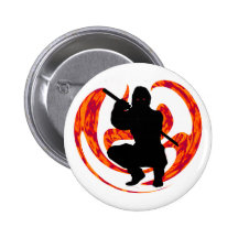 THE NINJA DRAGON PINBACK BUTTONS