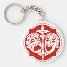 Theatren maskerar 3 nyckel ring