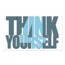 THIK4YOURSELF REKTANGELFORMADE KLISTERMÄRKEN
