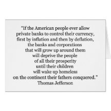 Thomas Jefferson citationstecken (1) Hälsnings Kort