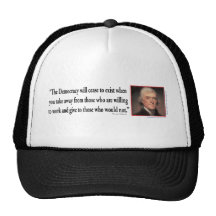 Thomas Jefferson citationstecken Trucker Kepsar
