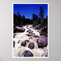 Thompson flod - stenig bergnationalpark affischer