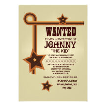 Three Star Western Invitation