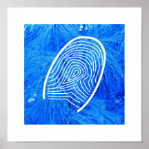 THUMBPRINTEN - affisch/tryck