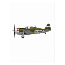 ThunderboltPrincess Klappa för republik P-47C Vykort