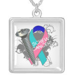 Thyroidcancer - skruva cancer hängsmycke