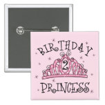TiarafödelsedagPrincess 2nd födelsedag Knapp