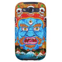 TIBETAN BERGDEMONKONST PATTERNg3 Galaxy SIII Skydd