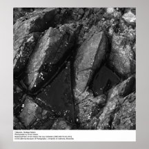 Tidepools Bodegastation av Ansel Adams Affisch