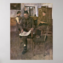 Tidningen av Wilhelm Maria Hubertus Leibl Affischer