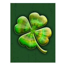 Tie-Färg Shamrock II Vykort