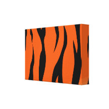 Tiger slågen in kanfas kanvastryck