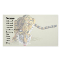 Tiger Visitkort Mallar