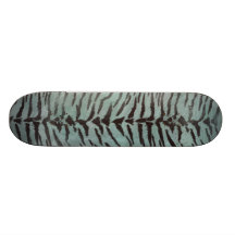 Tigern flår trycket i Minty Jade Skateboard