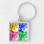 Tigrar i colors_ nyckelring