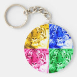 Tigrar i colors_ nyckelring